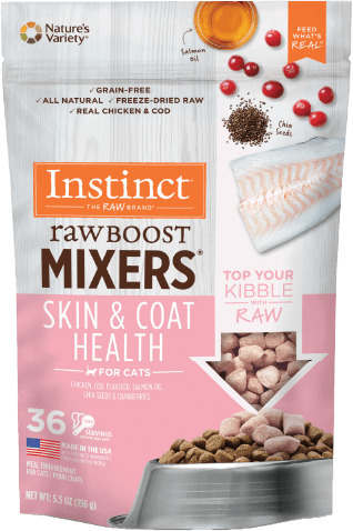 Raw Boost Mixers Skin & Coat Health Freeze-Dried Cat Food Topper