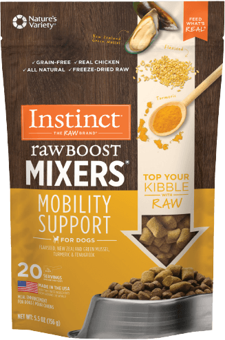 Raw Boost Mixers Mobility Support Freeze-Dried Dog Food Topper