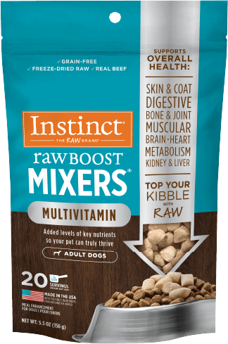 Raw Boost Mixers Multivitamin for Adult Dogs Freeze-Dried Food Topper