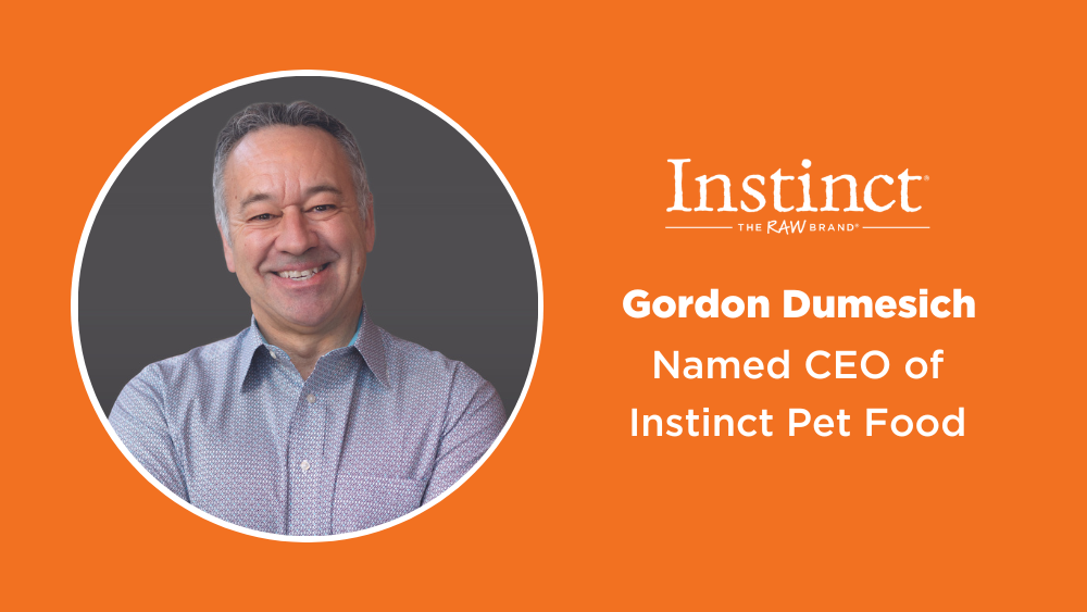 Gordon Dumesich Named CEO of Instinct Pet Food