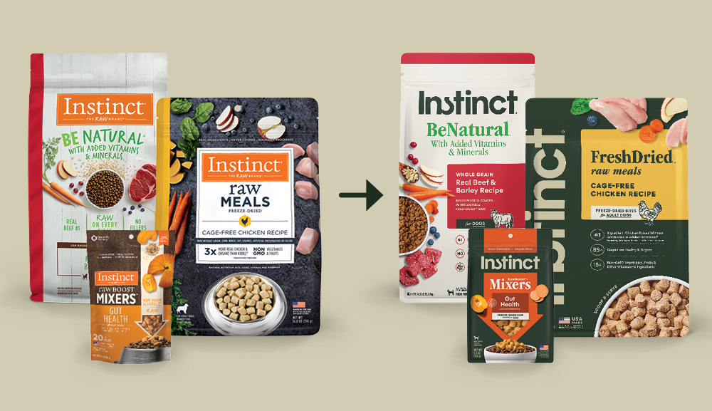 <p>Our brand is evolving, but our promise to provide the highest-quality natural nutrition remains the same. Instinct is founded on the belief that pets deserve the freshest food</p>
